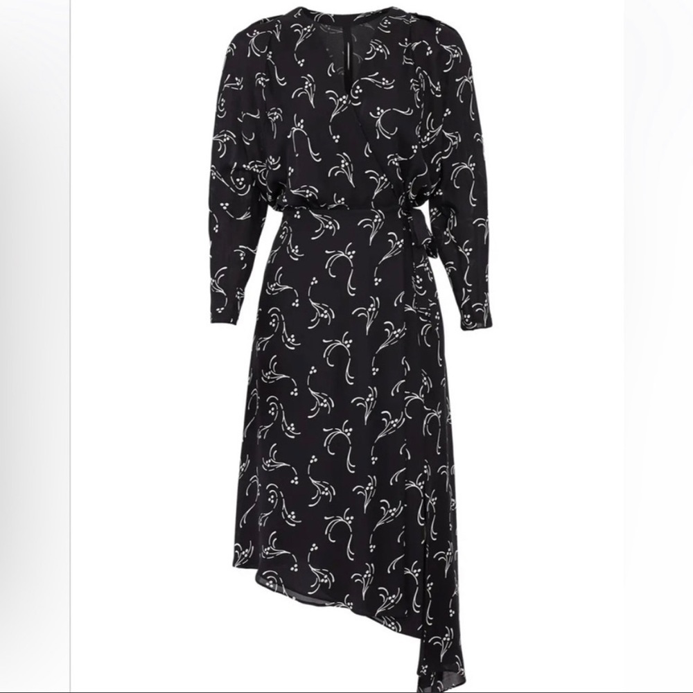Joie Acantha Asymmetrical Silk Wrap Dress NWT Size XS